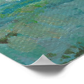 Poster Peinture Abstraite côtière brillante (Coin)