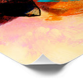 Poster Peinture Abstraite couleur énergétique (Coin)