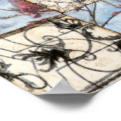 Poster Peinture Abstraite de défilement (Coin)