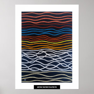Poster Peinture Abstraite de Front de Mer par Alfred Fox