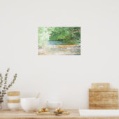 Poster Peinture Abstraite de l'aquarelle fluviale et fore (Cuisine)