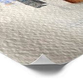 Poster Peinture Abstraite de London City Skyline (Coin)