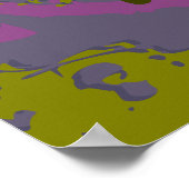 Poster Peinture Abstraite de peinture vectorielle violet  (Coin)