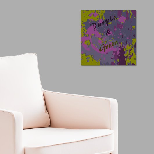 Poster Peinture Abstraite de peinture vectorielle violet 