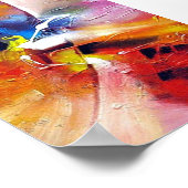 Poster Peinture Abstraite de style expressionniste contem (Coin)
