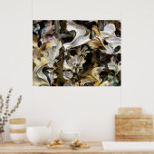 Poster Peinture Abstraite (Détail) #832_B (Cuisine)