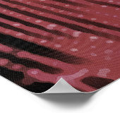 Poster Peinture Abstraite D'Un Cobweb Magenta Rose (Coin)