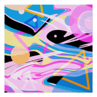 Peinture Abstraite géométrique à trois dimensions