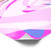 Poster Peinture Abstraite géométrique à trois dimensions (Coin)