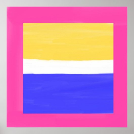 Poster peinture abstraite moderne (Devant)