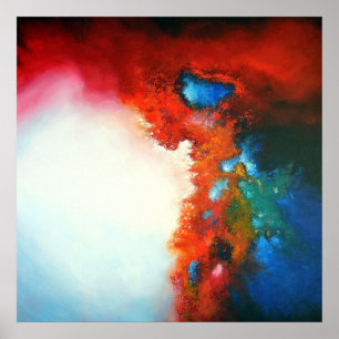 Poster Peinture Abstraite moderne colorée