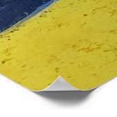 Poster Peinture abstraite multicolore (Coin)