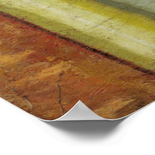 Poster Peinture Abstraite multitexturée par Vision Studio (Coin)