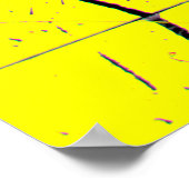 Poster Peinture abstraite noire goutte sur un oeil brilla (Coin)