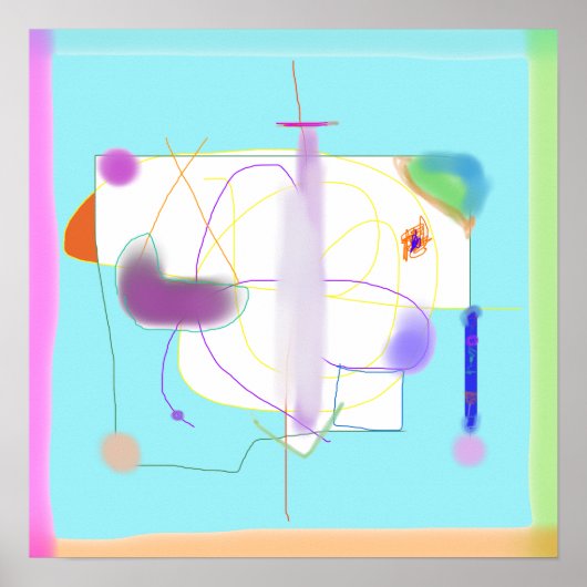 Poster Peinture Abstraite numérique (Devant)