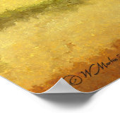 Poster Peinture Abstraite numérique à trois lignes (Coin)