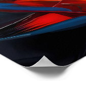 Poster Peinture abstraite perdue dans la forêt qui ressem (Coin)