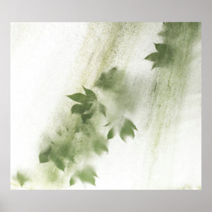 POSTER PEINTURE ABSTRAITE PURPLE ET BLANCHE