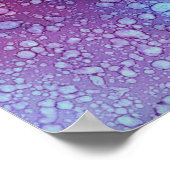 Poster Peinture abstraite violette et blanche (Coin)