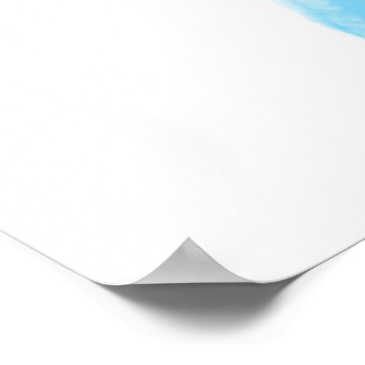 Poster peinture acrylique abstraite (Coin)