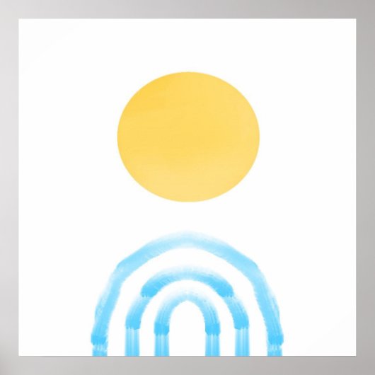 Poster peinture acrylique abstraite (Devant)