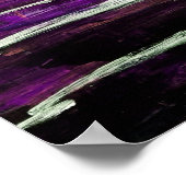 Poster Peinture acrylique Abstraite avec fleur (Coin)