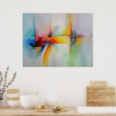 Poster Peinture acrylique Abstraite moderne (Cuisine)