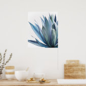 Poster Peinture Acrylique Agave Bleue (Cuisine)