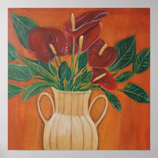 Poster Peinture acrylique Antarium Imprimer (Devant)