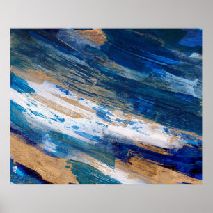 Poster Peinture acrylique. OEuvre peinte à la main tendan