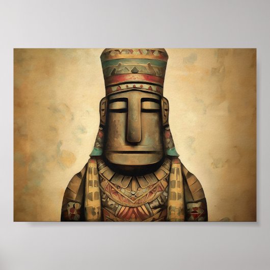 Poster Peinture amérindienne (Devant)