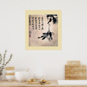 Poster Peinture ancienne chinoise, litchi (Cuisine)