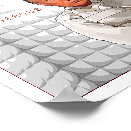 Poster Peinture anti Donald Trump dans une camisole de fo (Coin)