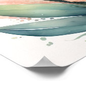 Poster Peinture aquarelle de Gladiolas (Coin)