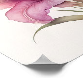 Poster Peinture aquarelle de Gladiolas II (Coin)