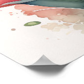 Poster Peinture aquarelle de Gladiolas III (Coin)