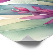 Poster Peinture aquarelle de Gladiolas V (Coin)