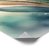 Poster Peinture aquarelle de Gladiolas XI (Coin)