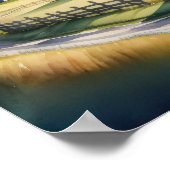 Poster Peinture aquarelle de la ferme (Coin)