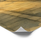 Poster Peinture aquarelle de la Tamise moderne de Londres (Coin)