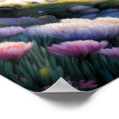 Poster Peinture aquarelle du château de Storybook (Coin)