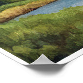 Poster Peinture aquarelle du parc national de Denali (Coin)