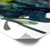 Poster Peinture aquarelle d'une forêt Lynx AI Nature (Coin)