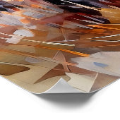 Poster Peinture aquarelle en bois pacifique Imprimer (Coin)