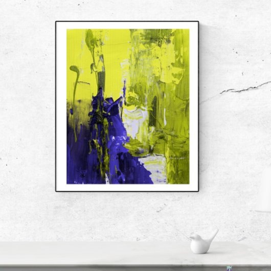 Poster Peinture Art Mur Découpé.