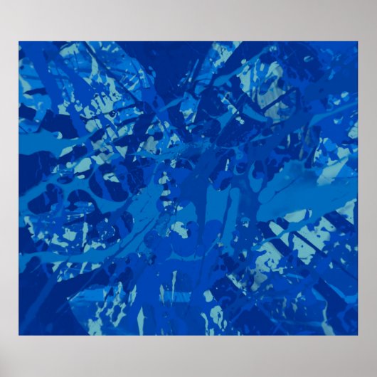 Poster Peinture artisanale en encre. Mur Abstrait. Créati (Devant)