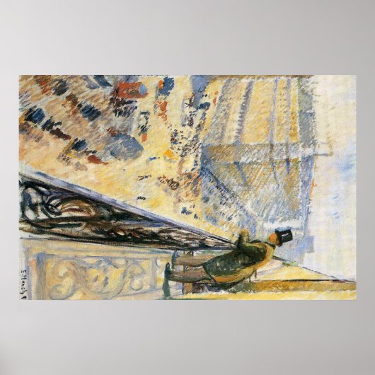 Poster Peinture artistique Edward Munch (Devant)