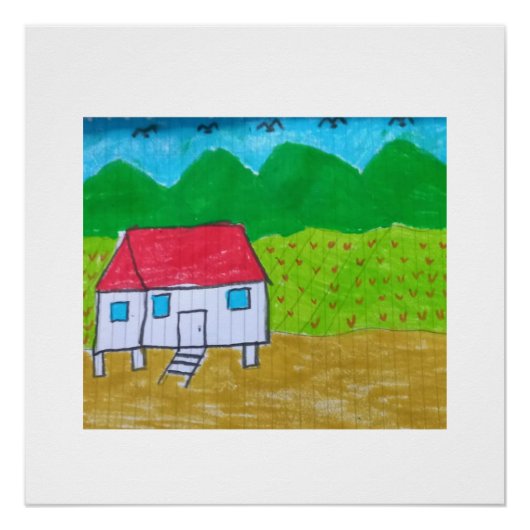 Poster peinture autiste (Devant)