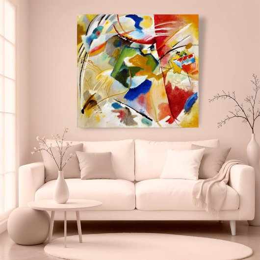 Poster Peinture avec Centre Vert