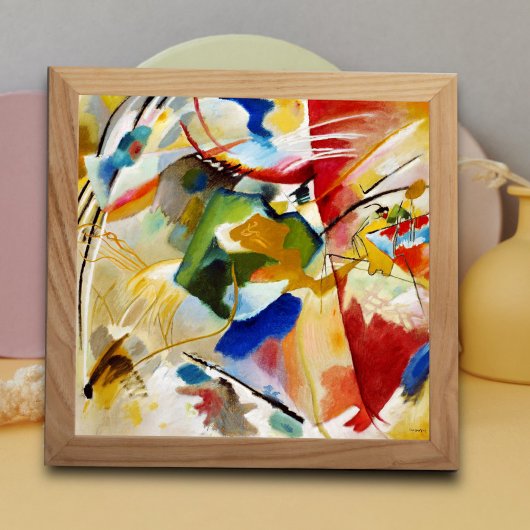 Poster Peinture avec Centre Vert